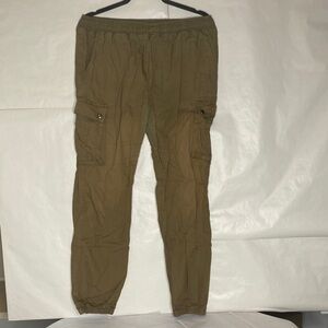 Men's Cargo Jogger Pants in Olive Brown